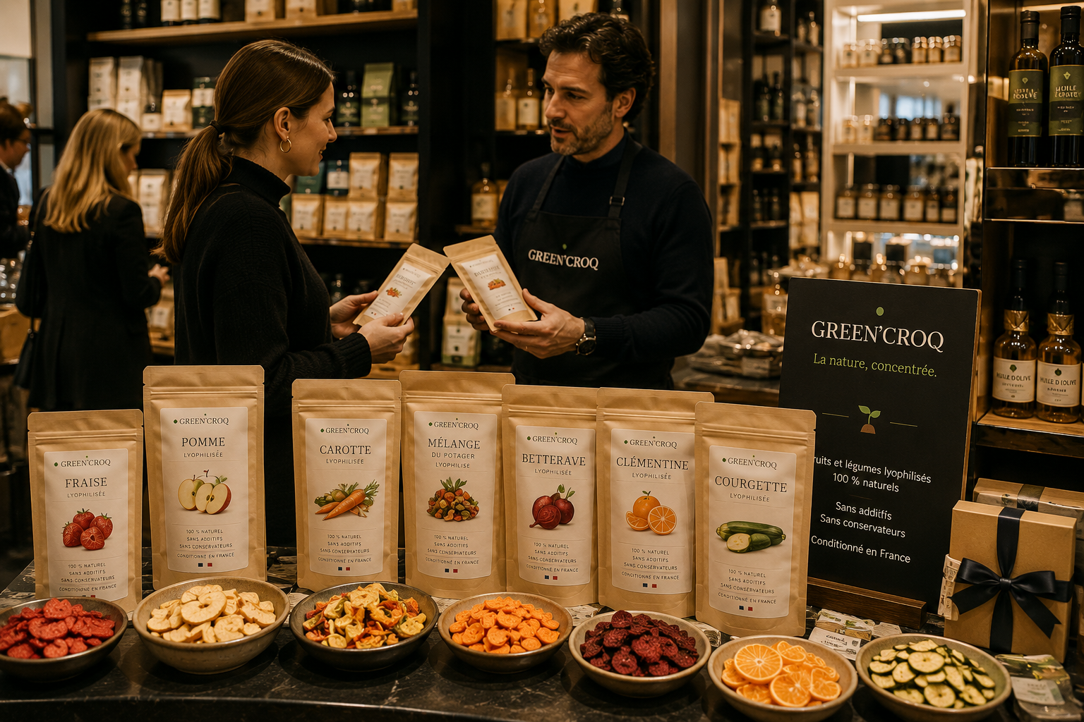 Fruits lyophilisés pour épiceries fines